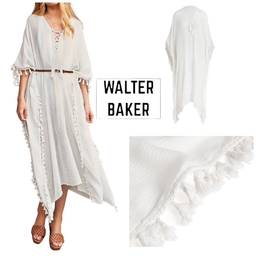 Walter Baker Acapulco Kaftan in Ivory NWT